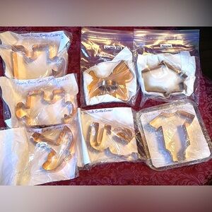 Lot of 7 large heavy duty cookie cutters